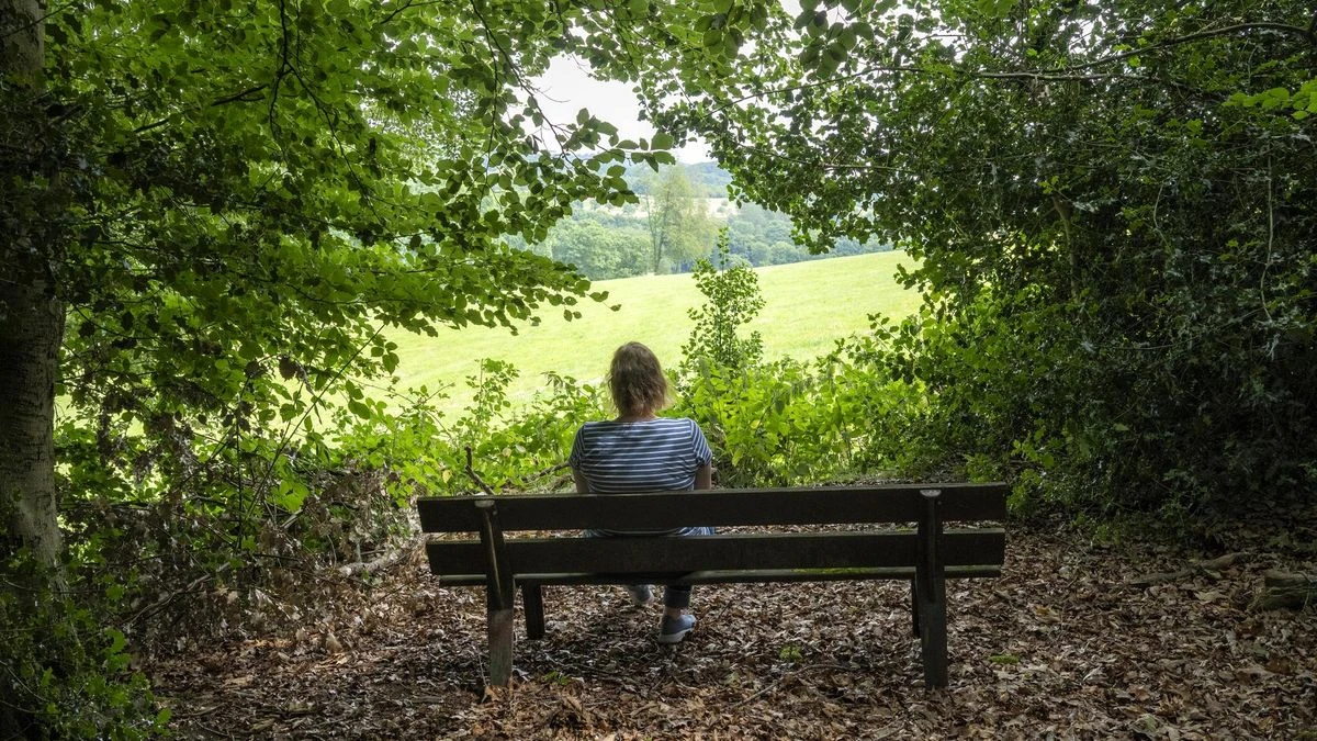 Blick vom Naturfreundehaus Tönisheide in die Landschaft